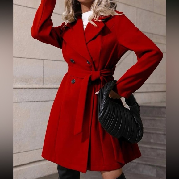 Cozy double breasted cozy overcoat - Picture 1 of 5